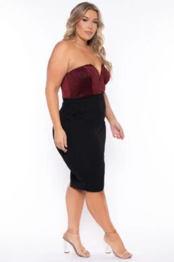 Plus Size Gaia Shimmer Bodycon Dress - Black -Kitchensuppliesdeal curvy sense dresses plus size gaia shimmer bodycon dress black 29592747343969