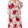 Solid Plus Size Holly Floral Sheer Maxi Dress - Red -Kitchensuppliesdeal curvy sense dresses plus size holly floral sheer maxi dress red 29587737706593
