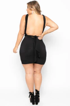 Plus Size Infinity Mini Dress - Black -Kitchensuppliesdeal curvy sense dresses plus size infinity mini dress black 29592075632737