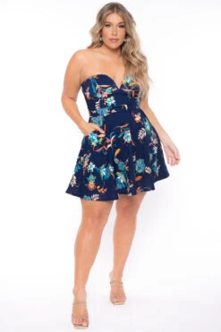 Front Page -Kitchensuppliesdeal curvy sense dresses plus size kaila floral dress blue 29448320614497