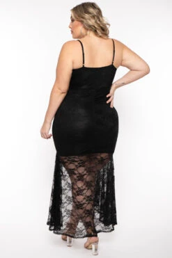 Plus Size Karisma Ruffle Lace Dress - Black 5 Plus Size Karisma Ruffle Lace Dress - Black -Kitchensuppliesdeal curvy sense dresses plus size karisma ruffle lace dress black 31614469865569