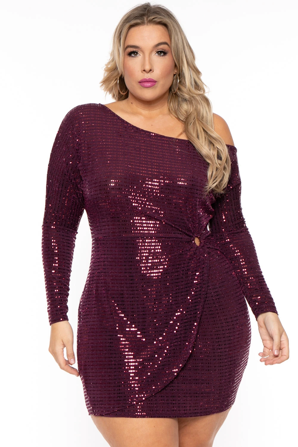 Plus Size Kasandra Sequins Dress - Burgundy Plus Size Kasandra Sequins Dress - Burgundy -Kitchensuppliesdeal curvy sense dresses plus size kasandra sequins dress burgundy 30513220190305