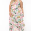 Plus Size Leilani Tropical Print Maxi Dress - Multi -Kitchensuppliesdeal curvy sense dresses plus size leilani tropical print maxi dress multi 32075920015457