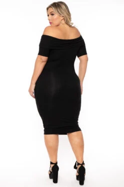 Plus Size Lydia Off The Shoulder Short Sleeve Dress- Black 6 Plus Size Lydia Off The Shoulder Short Sleeve Dress- Black -Kitchensuppliesdeal curvy sense dresses plus size lydia off the shoulder short sleeve dress black 30598778060897