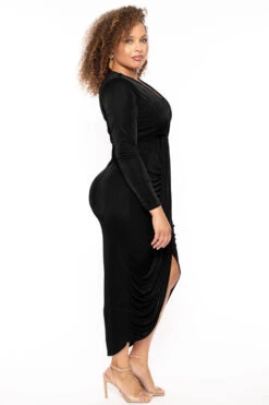 Plus Size Moon Kissed Slinky Bodycon Dress - Black 5 Plus Size Moon Kissed Slinky Bodycon Dress - Black -Kitchensuppliesdeal curvy sense dresses plus size moon kissed slinky bodycon dress black 31626788110433