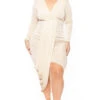 Plus Size Moon Kissed Slinky Bodycon Dress - Cream 2 Plus Size Moon Kissed Slinky Bodycon Dress - Cream -Kitchensuppliesdeal curvy sense dresses plus size moon kissed slinky bodycon dress cream 31181034881121
