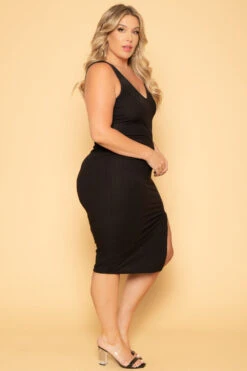 Plus Size Must Have Bodycon Dress - Black -Kitchensuppliesdeal curvy sense dresses plus size must have bodycon dress black 29586602197089