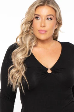 Plus Size Niela Midi Dress - Black -Kitchensuppliesdeal curvy sense dresses plus size niela midi dress black 30098651447393
