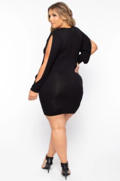 Plus Size Noire Bodycon Dress - Black 4 Plus Size Noire Bodycon Dress - Black -Kitchensuppliesdeal curvy sense dresses plus size noire bodycon dress black 29886811963489