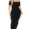 Plus Size Off The Shoulder Tube Maxi Dress - Black -Kitchensuppliesdeal curvy sense dresses plus size off the shoulder tube maxi dress black 30103313154145