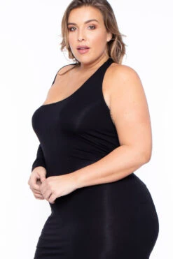 Plus Size One Sleeve Asymmetric Dress- Black 5 Plus Size One Sleeve Asymmetric Dress- Black -Kitchensuppliesdeal curvy sense dresses plus size one sleeve asymmetric dress black 29264182870113