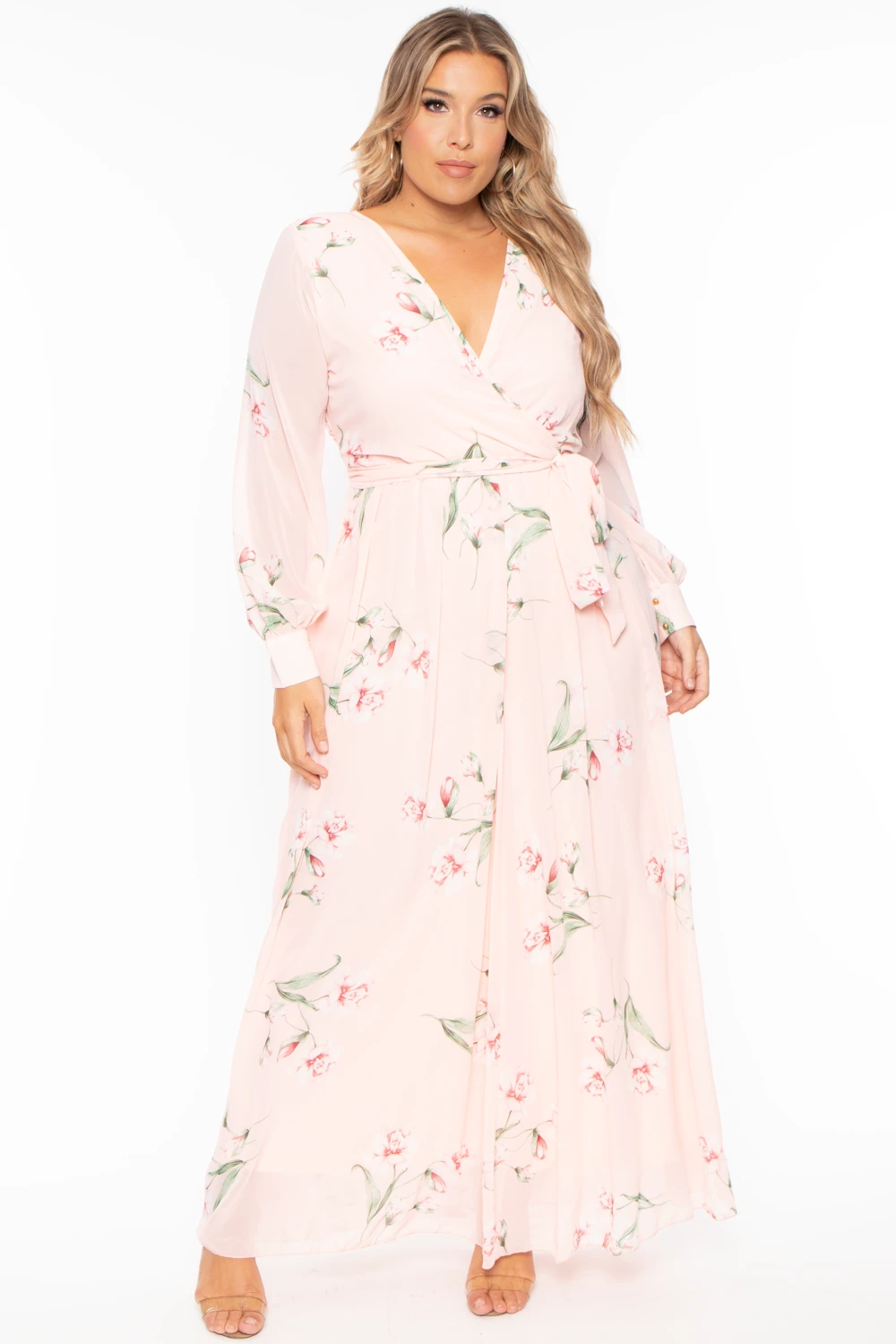 Plus Size Priscilla Floral Maxi Dress - Pink Plus Size Priscilla Floral Maxi Dress - Pink -Kitchensuppliesdeal curvy sense dresses plus size priscilla floral maxi dress pink 29260306382945