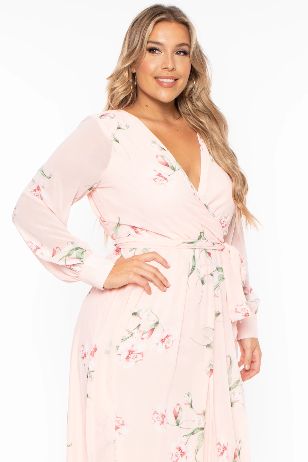 Plus Size Priscilla Floral Maxi Dress - Pink Plus Size Priscilla Floral Maxi Dress - Pink -Kitchensuppliesdeal curvy sense dresses plus size priscilla floral maxi dress pink 29260774375521