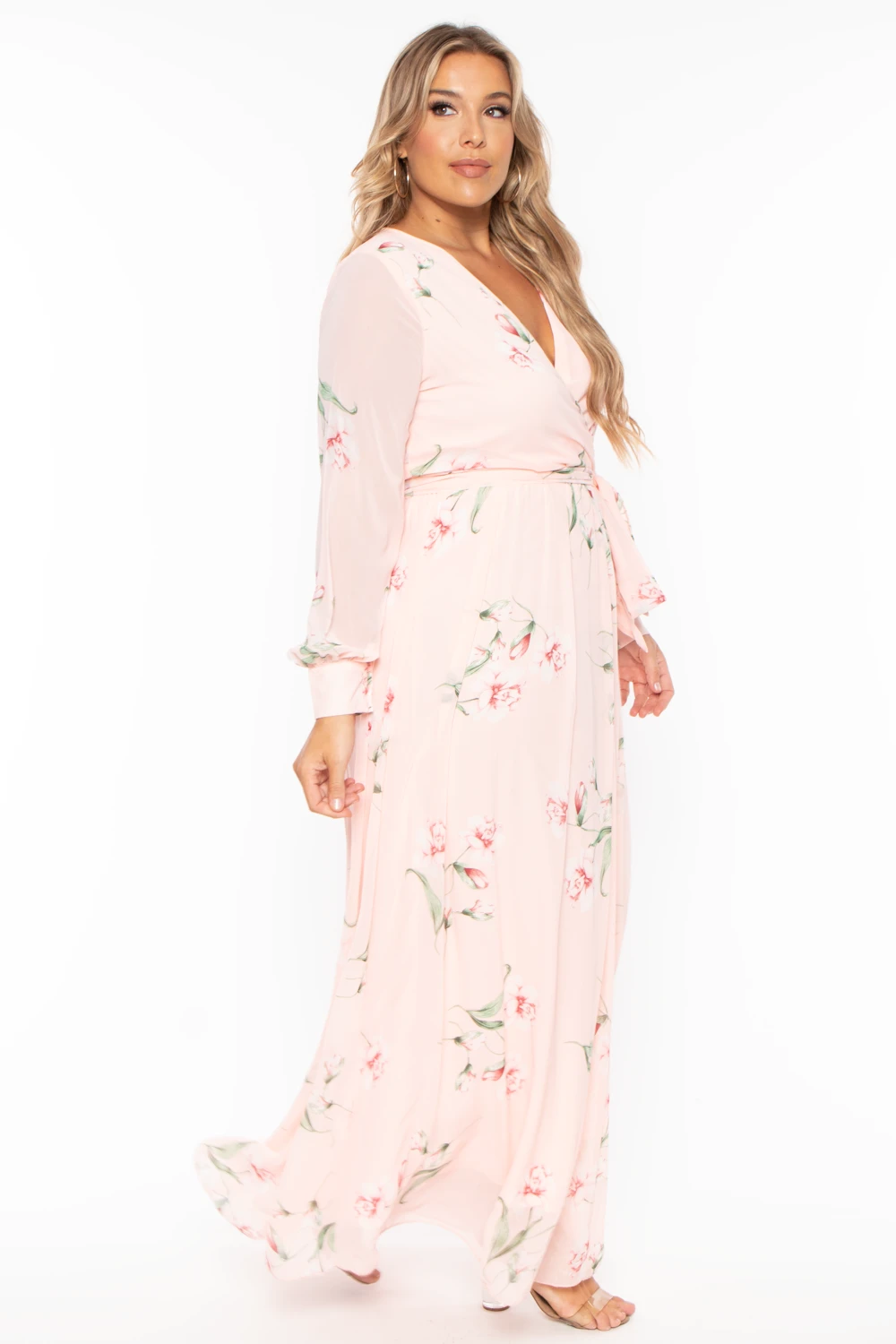 Plus Size Priscilla Floral Maxi Dress - Pink Plus Size Priscilla Floral Maxi Dress - Pink -Kitchensuppliesdeal curvy sense dresses plus size priscilla floral maxi dress pink 29260783222881