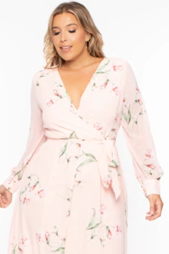Plus Size Priscilla Floral Maxi Dress - Pink 7 Plus Size Priscilla Floral Maxi Dress - Pink -Kitchensuppliesdeal curvy sense dresses plus size priscilla floral maxi dress pink 29261924925537
