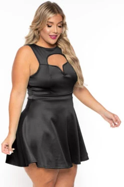 Plus Size Raelynn A-line Dress - Black -Kitchensuppliesdeal curvy sense dresses plus size raelynn a line dress black 30103552458849