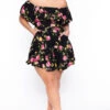Plus Size Rosabel Floral Dress- Black -Kitchensuppliesdeal curvy sense dresses plus size rosabel floral dress black 29266057789537