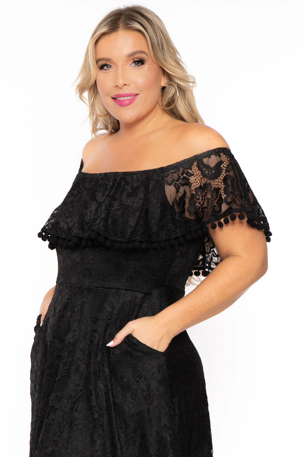 Plus Size Rosabel Lace Dress- Black Plus Size Rosabel Lace Dress- Black -Kitchensuppliesdeal curvy sense dresses plus size rosabel lace dress black 30043413708897
