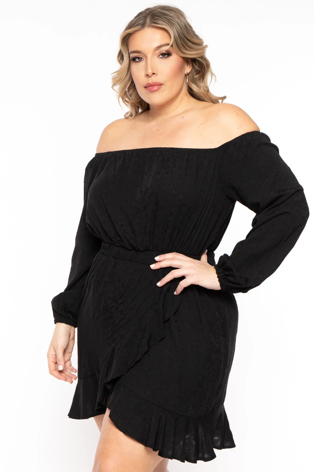 Plus Size Sabrina Off The shoulder Dress - Black Plus Size Sabrina Off The Shoulder Dress - Black -Kitchensuppliesdeal curvy sense dresses plus size sabrina off the shoulder dress black 31343409856609
