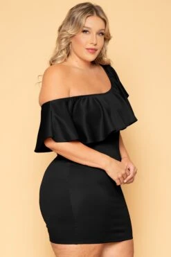 Plus Size Saia Bodycon Dress - Black -Kitchensuppliesdeal curvy sense dresses plus size saia bodycon dress black 29702912409697