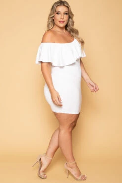Plus Size Saia Bodycon Dress - White 5 Plus Size Saia Bodycon Dress - White -Kitchensuppliesdeal curvy sense dresses plus size saia bodycon dress white 29586471485537