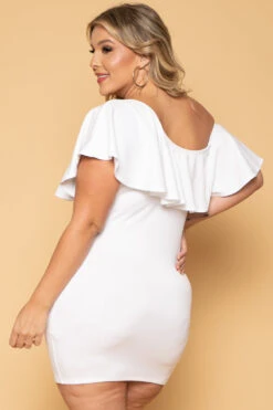 Plus Size Saia Bodycon Dress - White 6 Plus Size Saia Bodycon Dress - White -Kitchensuppliesdeal curvy sense dresses plus size saia bodycon dress white 29586471551073