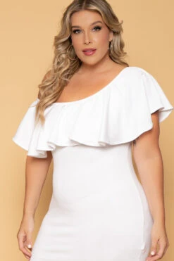 Plus Size Saia Bodycon Dress - White 4 Plus Size Saia Bodycon Dress - White -Kitchensuppliesdeal curvy sense dresses plus size saia bodycon dress white 29586471944289