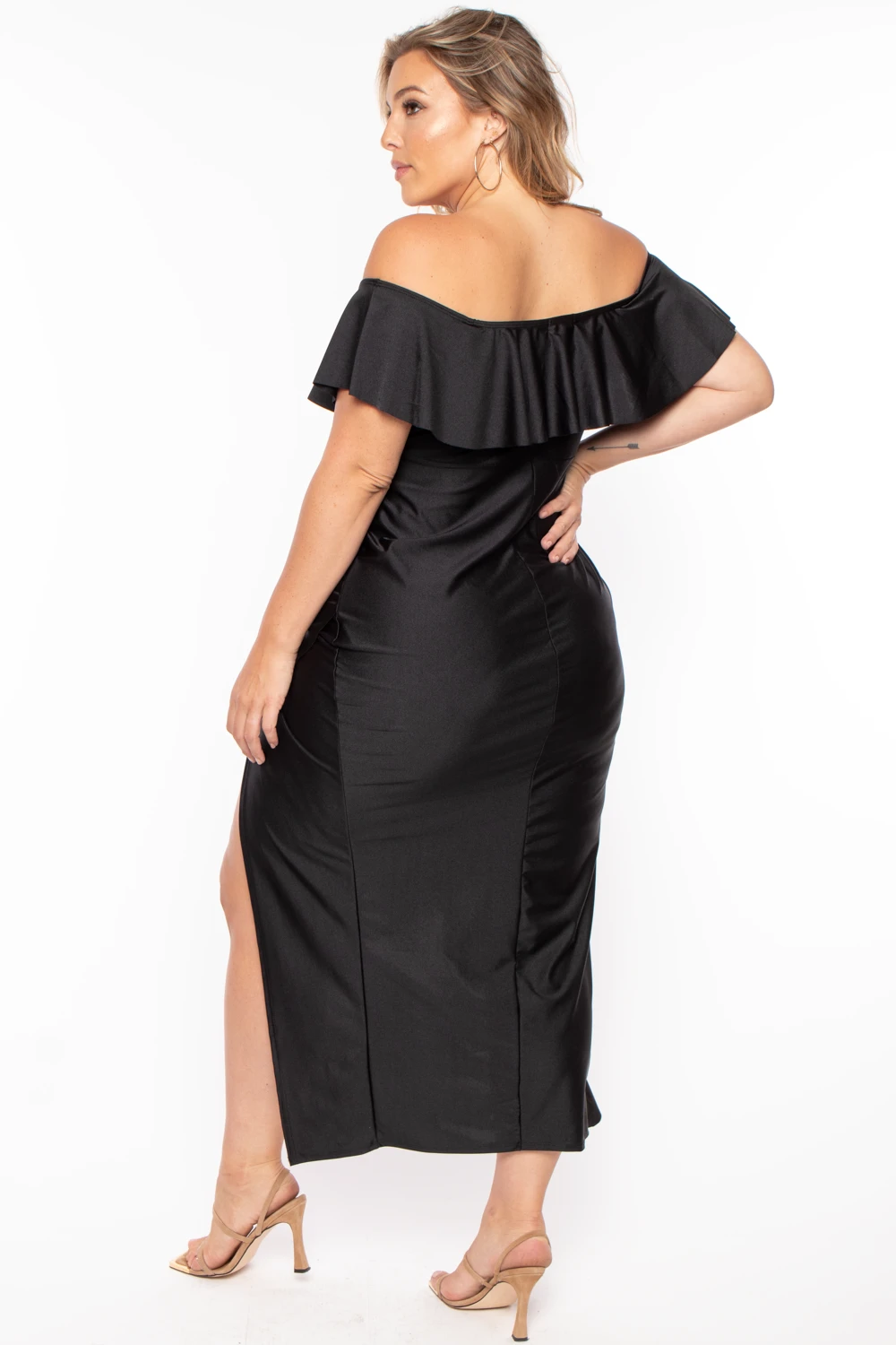 Plus Size Samba Frill Bodycon Dress - Black Plus Size Samba Frill Bodycon Dress - Black -Kitchensuppliesdeal curvy sense dresses plus size samba frill bodycon dress black 29259461230689