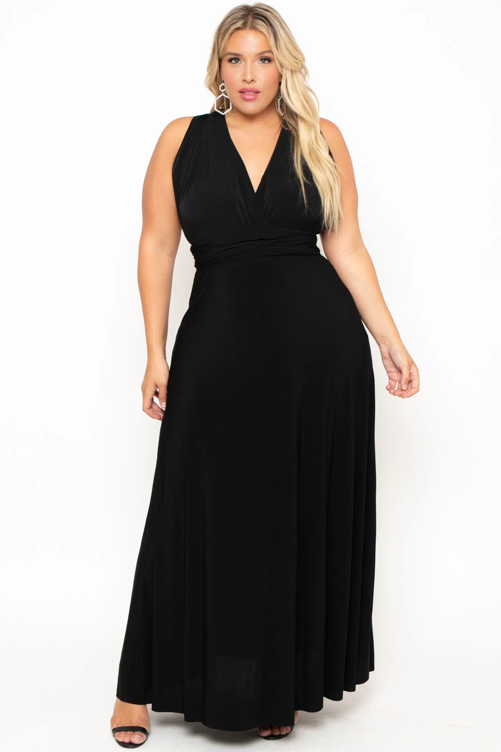 Plus Size Sashay Infinity Convertible Dress- Black Plus Size Sashay Infinity Convertible Dress- Black -Kitchensuppliesdeal curvy sense dresses plus size sashay infinity convertible dress black 29590977020001