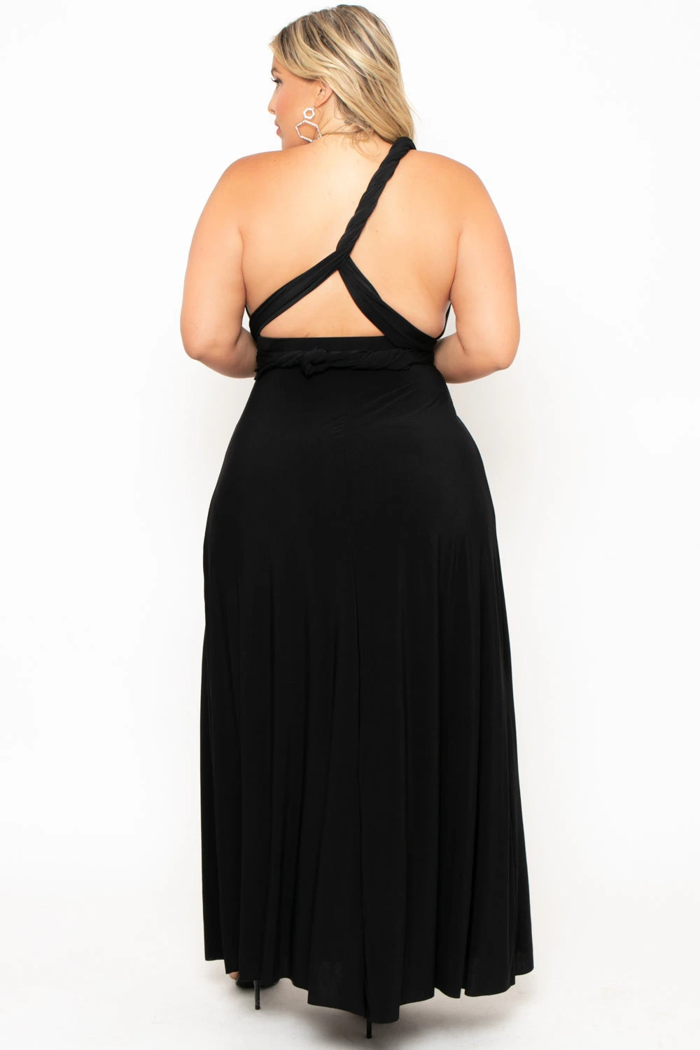 Plus Size Sashay Infinity Convertible Dress- Black Plus Size Sashay Infinity Convertible Dress- Black -Kitchensuppliesdeal curvy sense dresses plus size sashay infinity convertible dress black 29590977478753