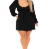 Plus Size Serena Chiffon Dress - Black 2 Plus Size Serena Chiffon Dress - Black -Kitchensuppliesdeal curvy sense dresses plus size serena chiffon dress black 30240824229985