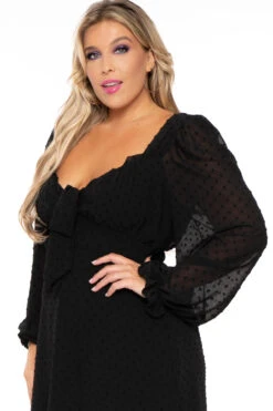Plus Size Serena Chiffon Dress - Black 7 Plus Size Serena Chiffon Dress - Black -Kitchensuppliesdeal curvy sense dresses plus size serena chiffon dress black 30240825213025