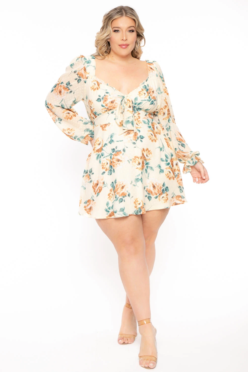 Plus Size Serena Chiffon Floral Dress - Ivory Plus Size Serena Chiffon Floral Dress - Ivory -Kitchensuppliesdeal curvy sense dresses plus size serena chiffon floral dress ivory 31383847043169