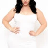Plus Size Slip Dress - Ivory -Kitchensuppliesdeal curvy sense dresses plus size slip dress ivory 29267654279265