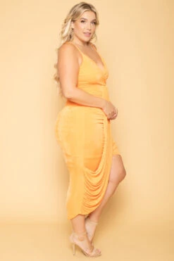Plus Size Sunkissed Slinky Bodycon Dress - Orange 6 Plus Size Sunkissed Slinky Bodycon Dress - Orange -Kitchensuppliesdeal curvy sense dresses plus size sunkissed slinky bodycon dress orange 29702691487841