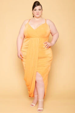 Plus Size Sunkissed Slinky Bodycon Dress - Orange 8 Plus Size Sunkissed Slinky Bodycon Dress - Orange -Kitchensuppliesdeal curvy sense dresses plus size sunkissed slinky bodycon dress orange 29708866093153