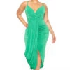Plus Size Sunkissed Slinky Dress - Green 2 Plus Size Sunkissed Slinky Dress - Green -Kitchensuppliesdeal curvy sense dresses plus size sunkissed slinky dress green 30453290041441