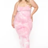 Plus Size Tie Dye Cami Maxi Dress- Mauve 1 Plus Size Tie Dye Cami Maxi Dress- Mauve -Kitchensuppliesdeal curvy sense dresses plus size tie dye cami maxi dress mauve 32290718122081