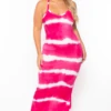 Plus Size Tie Dye Racerback Maxi Dress - Fuchsia 1 Plus Size Tie Dye Racerback Maxi Dress - Fuchsia -Kitchensuppliesdeal curvy sense dresses plus size tie dye racerback maxi dress pink 29255490142305