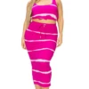 Plus Size Tie Dye Tank And Skirt Matching Set - Fuchsia 1 Plus Size Tie Dye Tank And Skirt Matching Set - Fuchsia -Kitchensuppliesdeal curvy sense dresses plus size tie dye tank and skirt matching set fuchsia 32301676331105