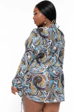 Plus Size VanGogh 3 Piece Swimwear Set - Green 6 Plus Size VanGogh 3 Piece Swimwear Set - Green -Kitchensuppliesdeal curvy sense dresses plus size vangogh 3 piece swimwear set green 32222476402785