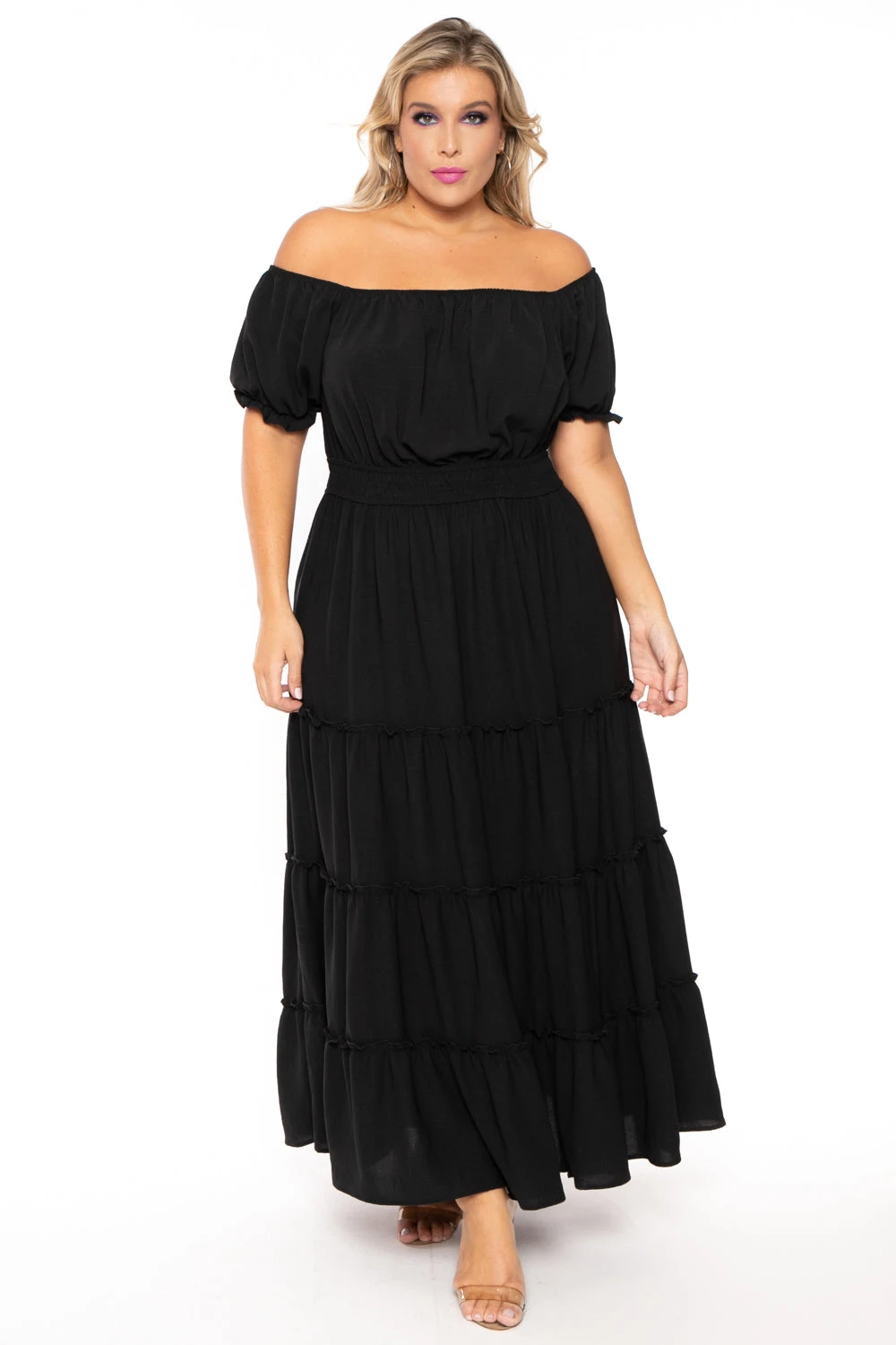 Plus Size Vivien Off The Shoulder Maxi Dress - Black Plus Size Vivien Off The Shoulder Maxi Dress - Black -Kitchensuppliesdeal curvy sense dresses plus size vivien off the shoulder maxi dress black 30191235891297