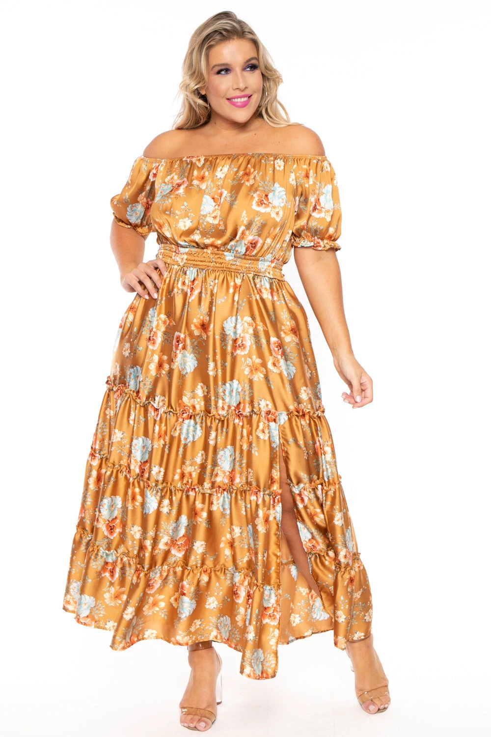 Plus Size Vivien Off The Shoulder Maxi Dress - Copper Plus Size Vivien Off The Shoulder Maxi Dress - Copper -Kitchensuppliesdeal curvy sense dresses plus size vivien off the shoulder maxi dress copper 30191105671265