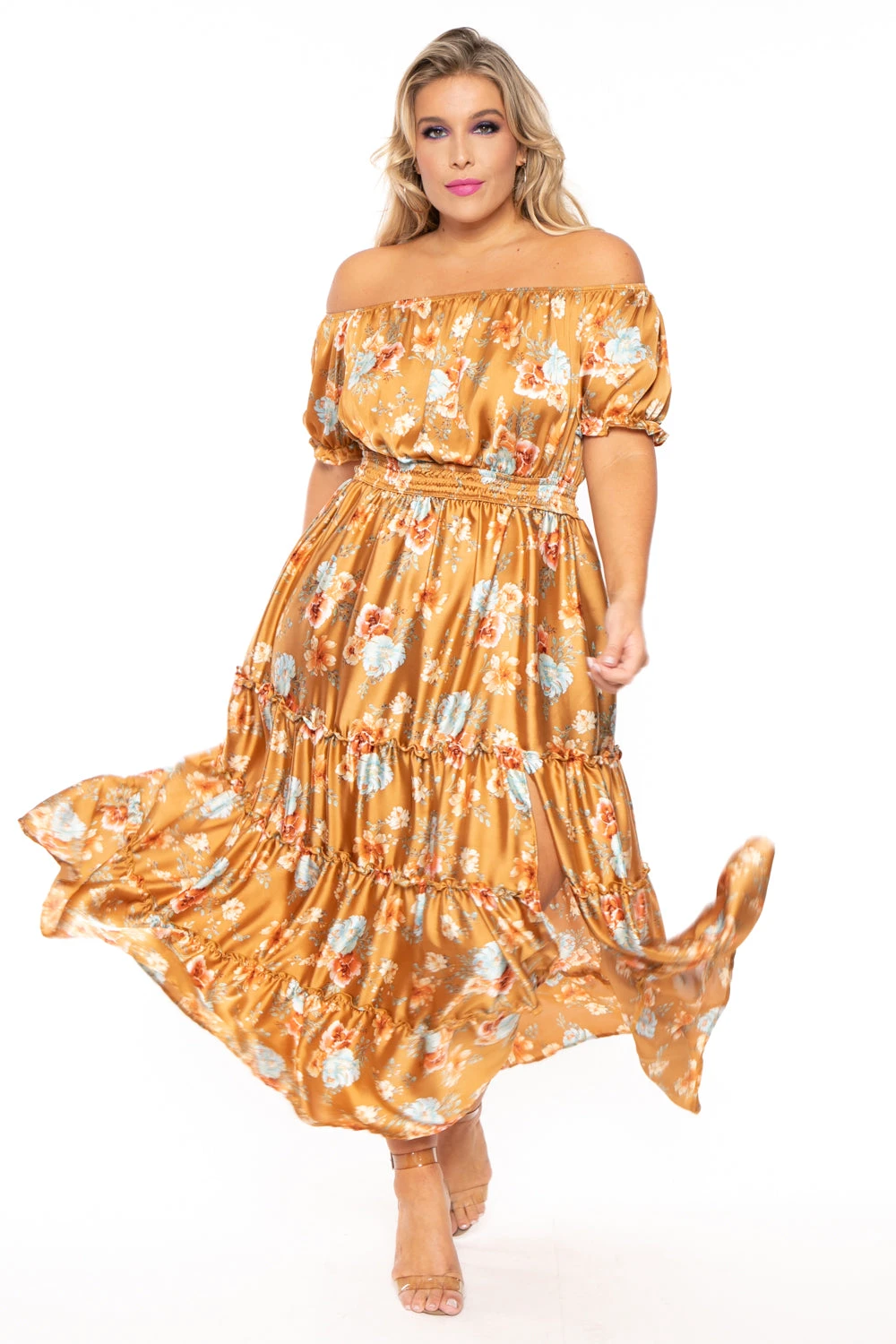 Plus Size Vivien Off The Shoulder Maxi Dress - Copper Plus Size Vivien Off The Shoulder Maxi Dress - Copper -Kitchensuppliesdeal curvy sense dresses plus size vivien off the shoulder maxi dress copper 30191107080289