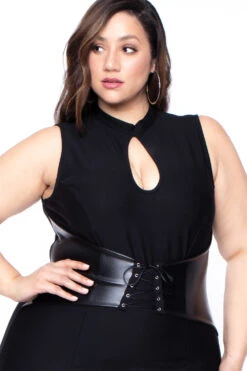 Plus Size Waist Snatcher Bodycon Dress - Black -Kitchensuppliesdeal curvy sense dresses plus size waist snatcher bodycon dress black 29271252041825