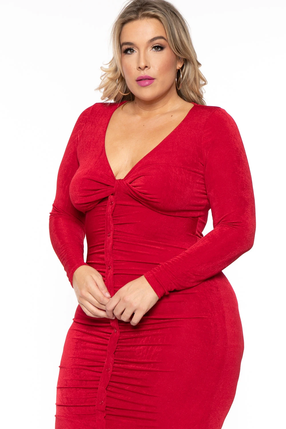 Plus Size Yaretzi Slinky Dress - Red Plus Size Yaretzi Slinky Dress - Red -Kitchensuppliesdeal curvy sense dresses plus size yaretzi slinky dress red 30593448575073
