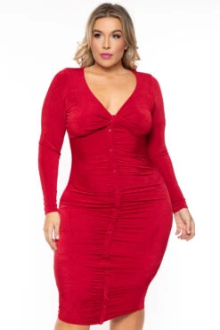 Plus Size Yaretzi Slinky Dress - Red 7 Plus Size Yaretzi Slinky Dress - Red -Kitchensuppliesdeal curvy sense dresses plus size yaretzi slinky dress red 30593448804449