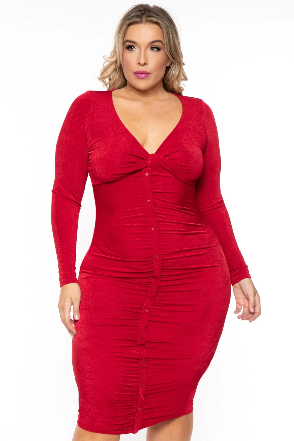 Plus Size Yaretzi Slinky Dress - Red Plus Size Yaretzi Slinky Dress - Red -Kitchensuppliesdeal curvy sense dresses plus size yaretzi slinky dress red 30593448804449