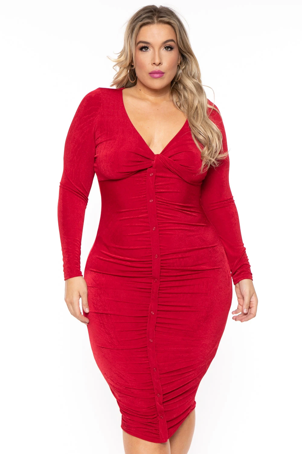 Plus Size Yaretzi Slinky Dress - Red Plus Size Yaretzi Slinky Dress - Red -Kitchensuppliesdeal curvy sense dresses plus size yaretzi slinky dress red 30593449164897