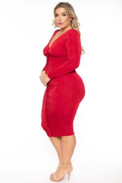 Plus Size Yaretzi Slinky Dress - Red 6 Plus Size Yaretzi Slinky Dress - Red -Kitchensuppliesdeal curvy sense dresses plus size yaretzi slinky dress red 30593449394273